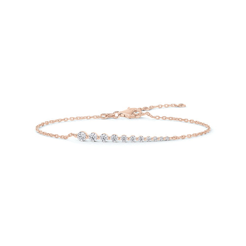 Asymmetric Graduated Chain Bracelet