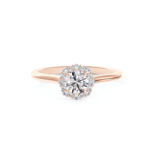 Center of My Universe® Floral Halo Engagement Ring