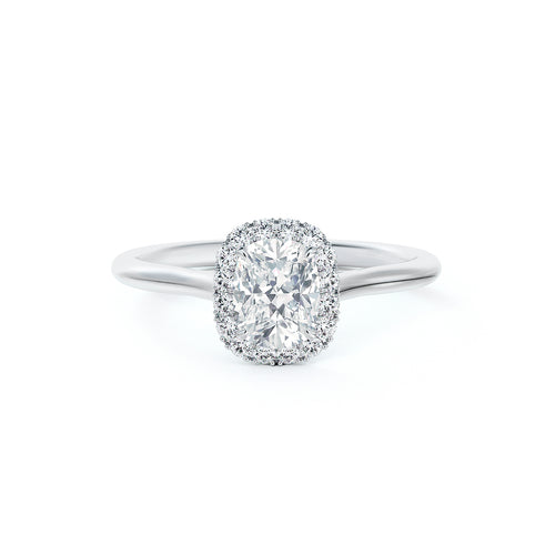 Center of My Universe® Cushion Halo Engagement Ring