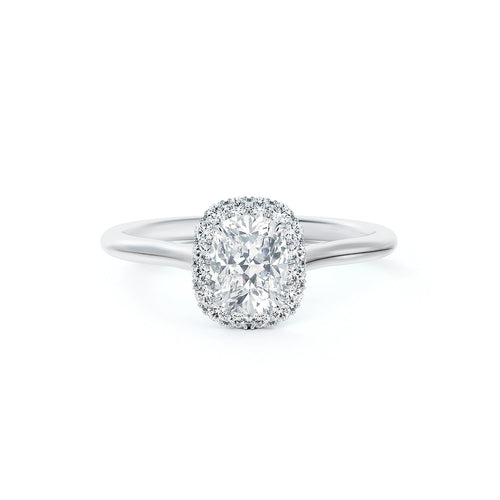 Center of My Universe® Cushion Halo Engagement Ring