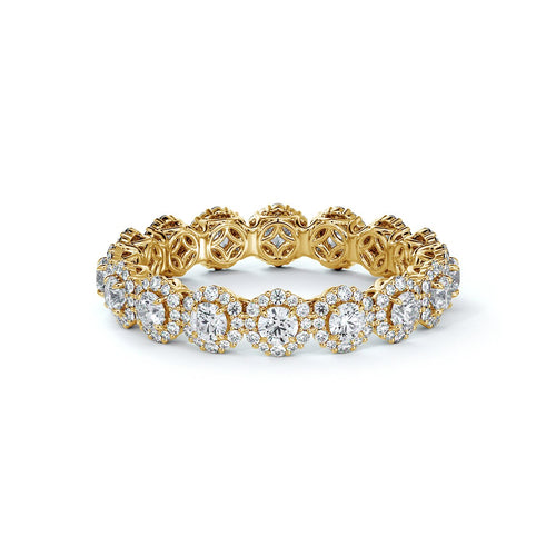 Center of My Universe® Floral Halo Eternity Band