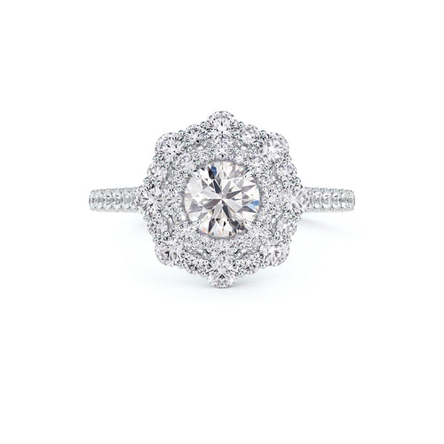 Center of My Universe® Floral Halo Ring